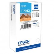 Epson originální ink C13T70124010, cyan, 3400str., Epson WorkForce Pro WP4000, 4500 series