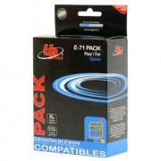 UPrint kompatibilní ink s 2xblack/1xcyan/1xmagenta/1xyellow, 5x12ml, E-71 PACK, pro Epson D78, DX4000, DX4050, DX5000, DX5050, DX6