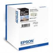 Epson originální ink C13T74314010, black, 2500str., 49ml, Epson WorkForce Pro WP-M4525 DNF, WP-M4015 DN