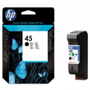 HP originální ink 51645GE, No.45, black, 21ml, HP DeskJet 850, 970Cxi, 1100, 1200, 1600, 6122, 6127