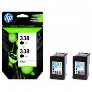 HP originální ink CB331EE, No.338, black, 900 (2x450)str., 2x11ml, HP 2-Pack, C8765EE, PSC-1610, OJ-6210, DeskJet 6840