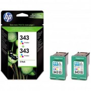 HP originální ink CB332EE, No.343, color, 520 (2x260)str., 2x7ml, HP 2-Pack, C8766EE, PSC-1610, OJ-6210, DeskJet 6840