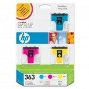 HP originální ink CB333EE, No.363, cyan/magenta/yellow, blistr, 3ks, HP Designjet Z3100