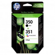 HP originální ink SD412EE#231, No.350 + No.351, black/color, 200/170str., blistr, 2ks, HP 2-Pack, CB335EE + CB337EE