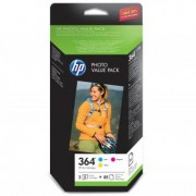 HP originální value pack CH082EE, No.364, color, HP Photosmart Photo Value Pack, &quot;+ foto papír, bílý, 4x6&quot;&quot;, 10x15cm, 85 ks&quot;