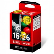 Lexmark originální ink 80D2126, #16+26, black/color, Lexmark Z735, Z640, Z645, Z617