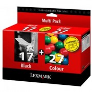Lexmark originální ink 80D2952BL, #17+27+, black/color, blistr, Lexmark Z33, Z13, Z25, Z35, Z617, X1190